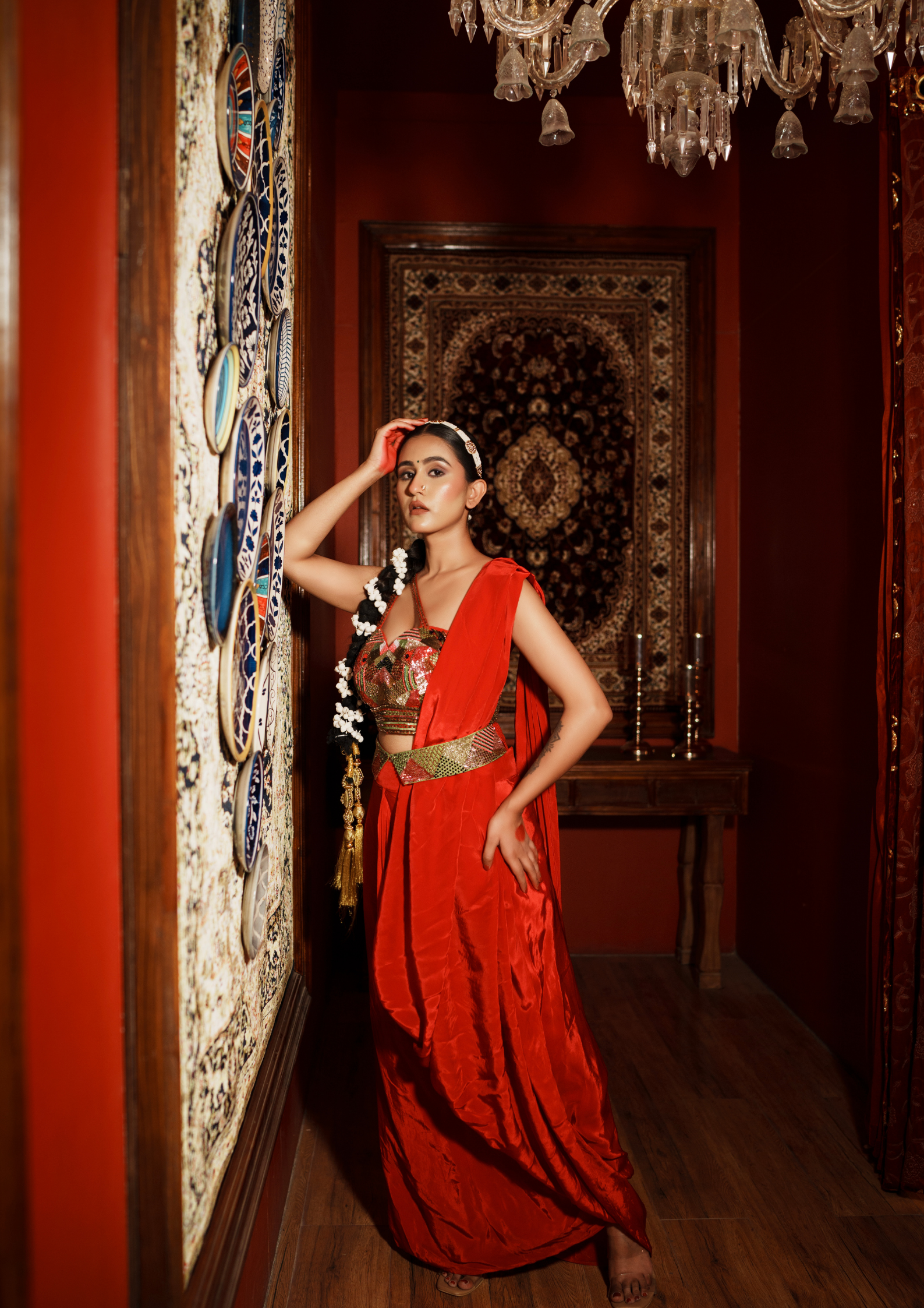 MAYURI CREPE SILK DRAPE SAREE