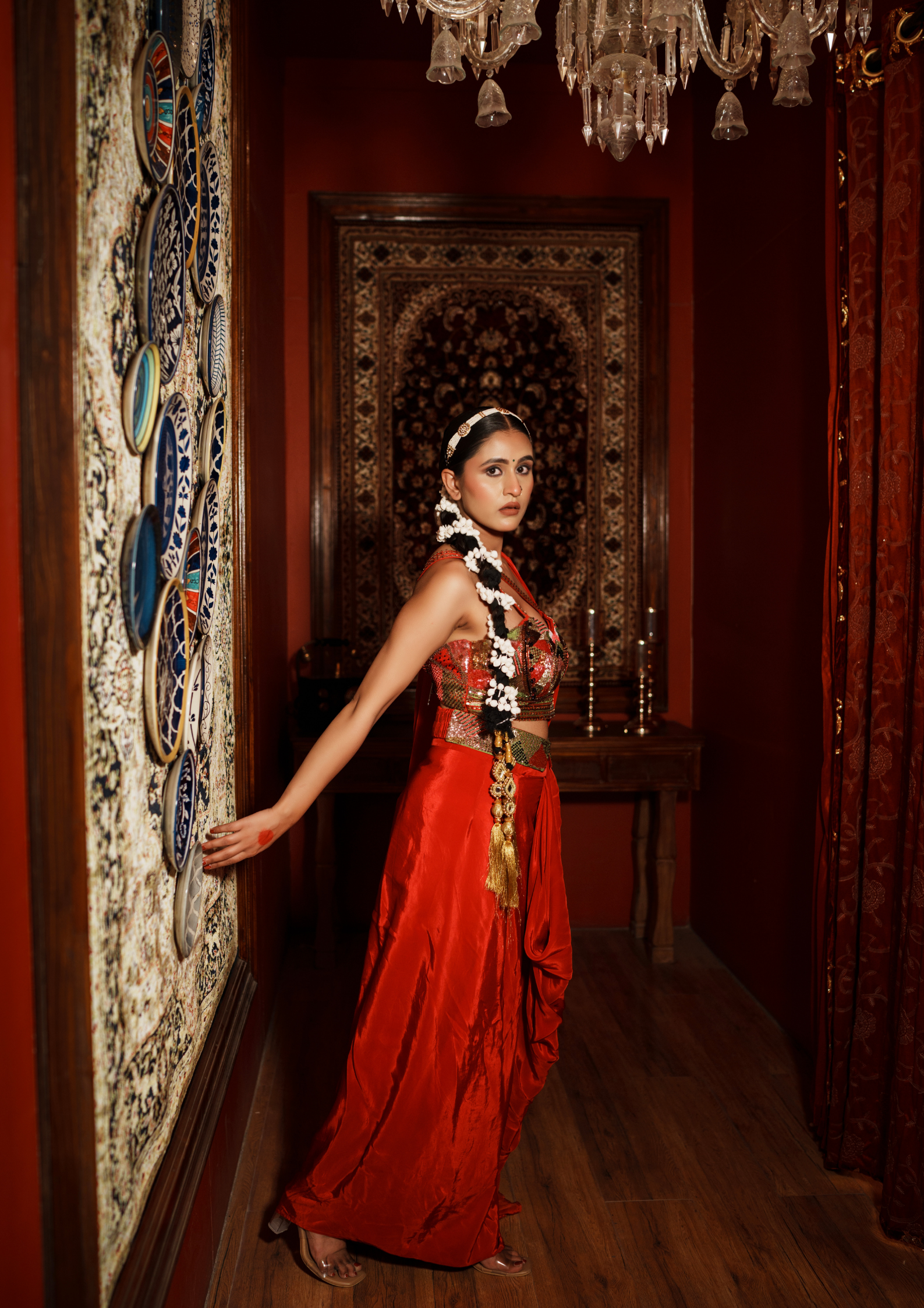 MAYURI CREPE SILK DRAPE SAREE