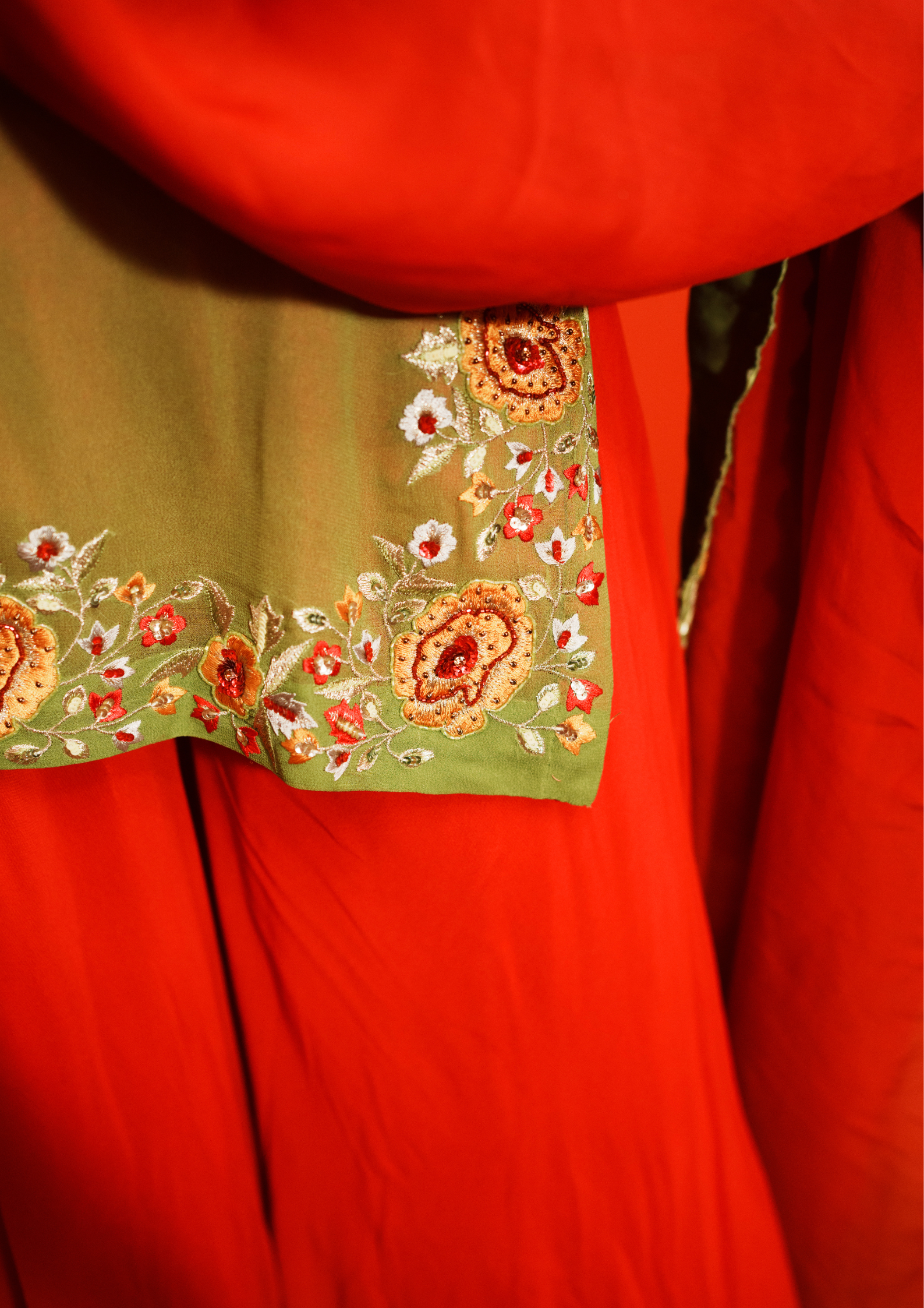 ROSE GEORGETTE SHARARA SET