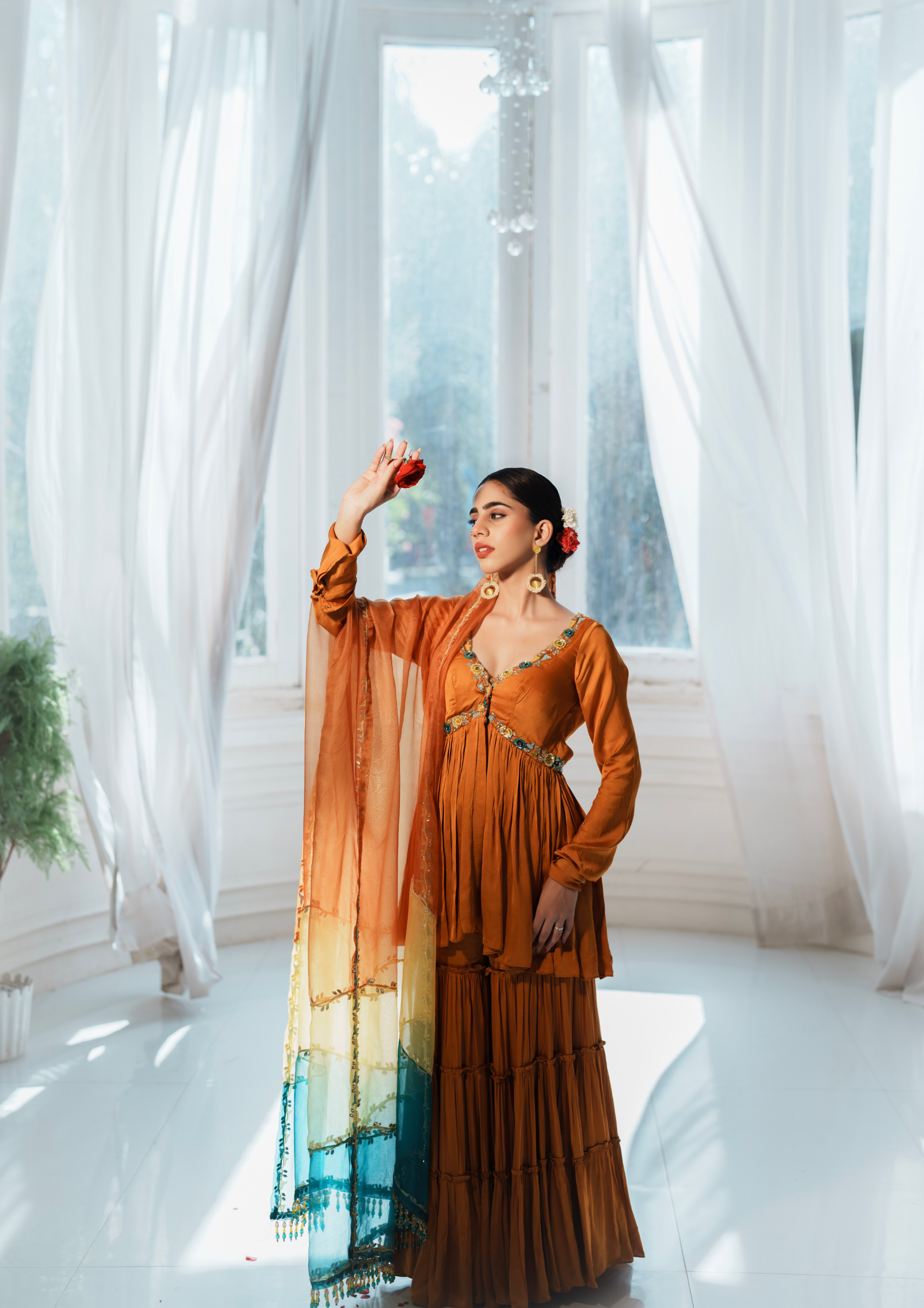 TEJASWI SATIN KURTA SET