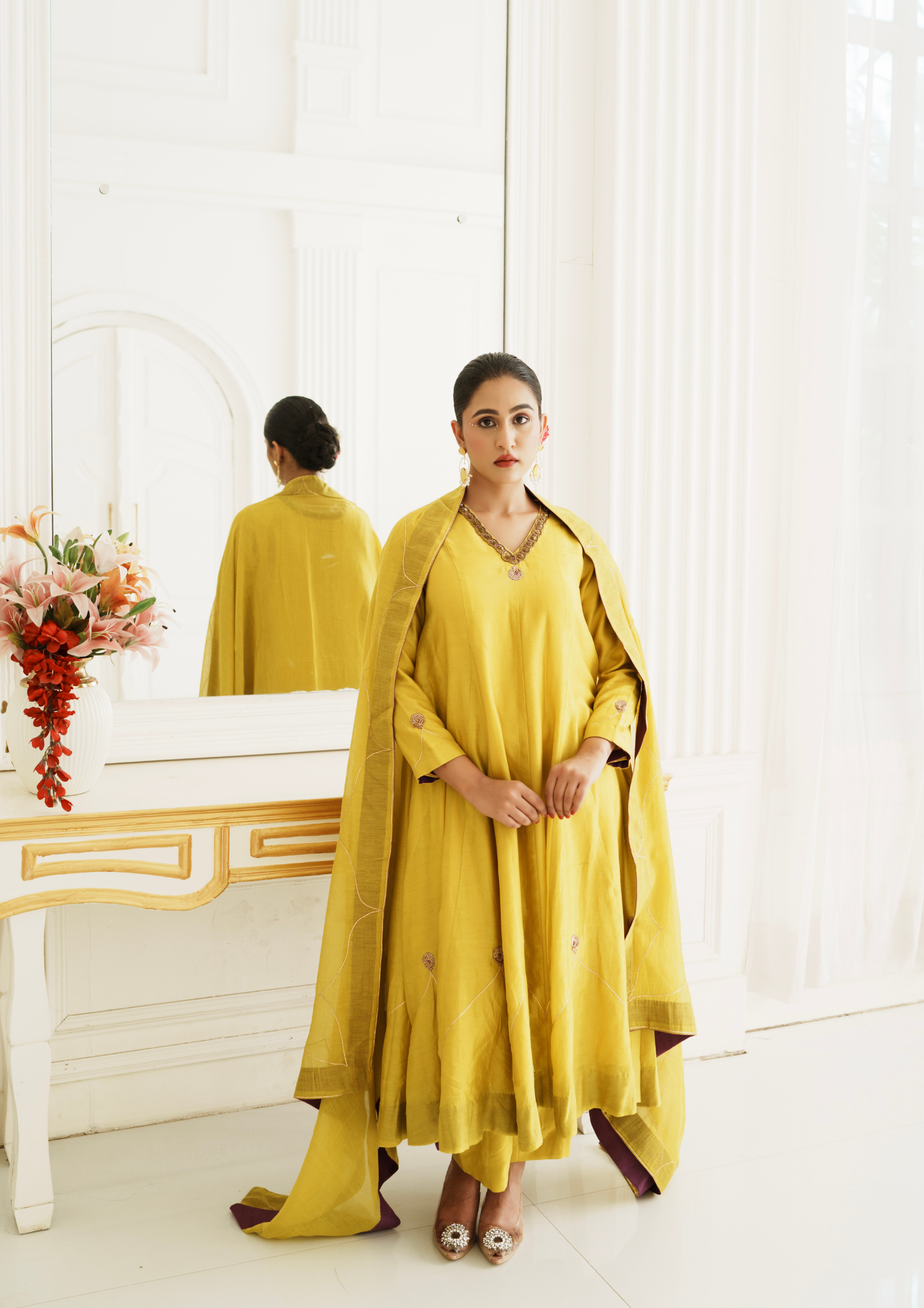 SUNSHINE ZARDOZI SUIT SET